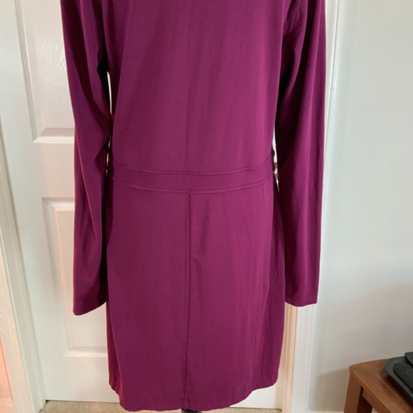 Athleta Suedy Lady Dress Nighshade Purple Athleisure Travel Dress Size XL - Picture 8 of 11